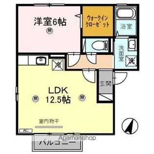 ラポール A【2階】の間取り