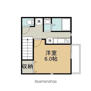 ERDE【201号室】の間取り