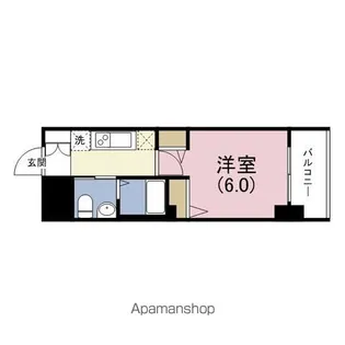エステムプラザ大阪城パークフロント【5階】の間取り