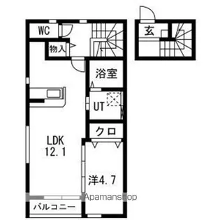RETRO BASE(レトロ・ベース)【2階】の間取り