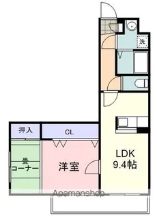ポローニア北番町【101号室】の間取り