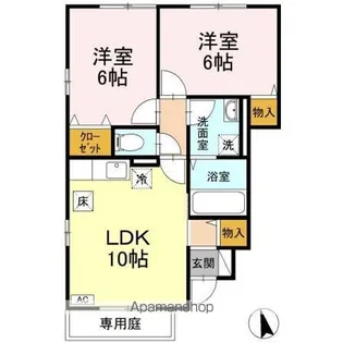 バリュアブル D棟【1階】の間取り