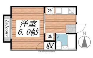 シングルス平井【B215号室】の間取り