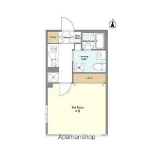 ガーデンレジデンス恵比寿【1階】の間取り