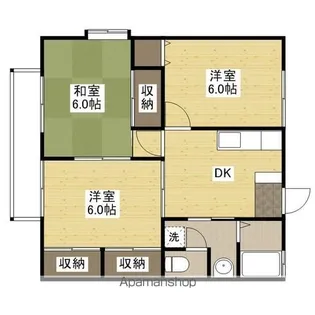 グランデュール横山C棟【2階】の間取り