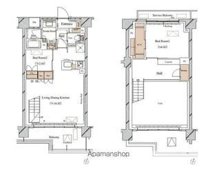 ブランシエスタ西馬込【6階】の間取り