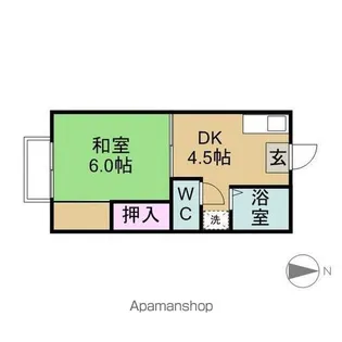 メゾン中村【207号室】の間取り