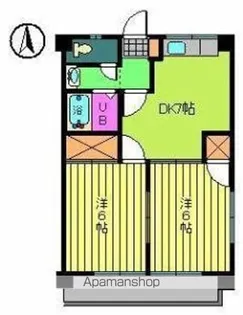 サニーハイツ【401号室】の間取り
