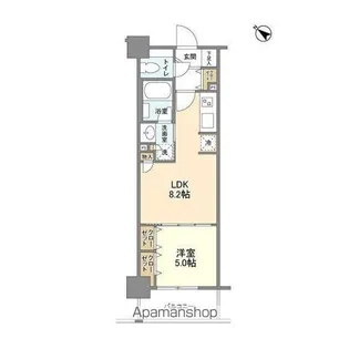 ジニア浅草【9階】の間取り