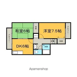 「ナトゥーラ西賀茂」【205号室】の間取り