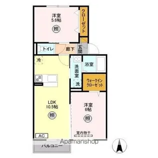ヴァンヴェール【2階】の間取り