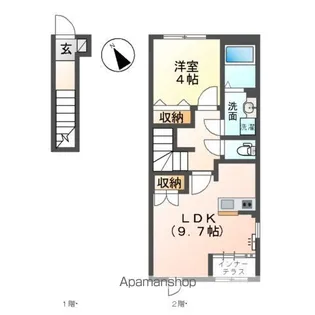 仮称)鎌ケ谷アパート【206号室】の間取り