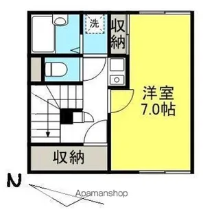 メゾン一刻 工学部南【2階】の間取り