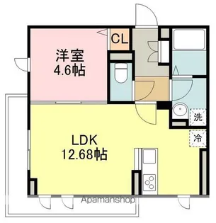 LUANA・AIR・RESIDENCE宮町【1階】の間取り