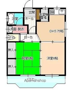 櫛原ハイツ【101号室】の間取り