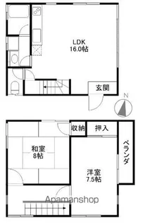 滋賀県高島市新旭町深溝【一戸建】の間取り