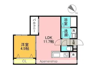 LEIA麻生【4階】の間取り