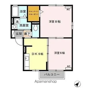 アヴァンセ【201号室】の間取り