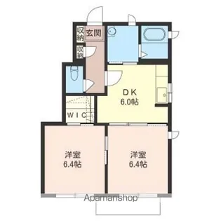 プラカハウスC【101号室】の間取り