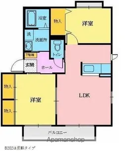 ガーデンタウンA【201号室】の間取り