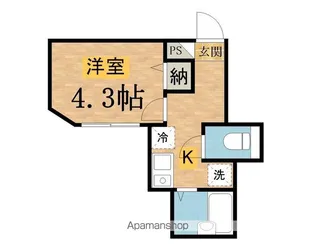 メルディア八王子北野町【1階】の間取り