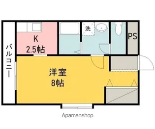 プレアール三番町【4階】の間取り