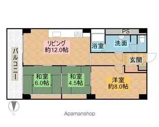 勾当台ハイツ【512号室】の間取り