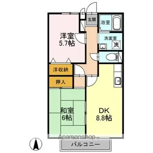WITHみすず【2階】の間取り