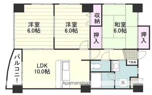 イモーレ中央駅【3階】の間取り