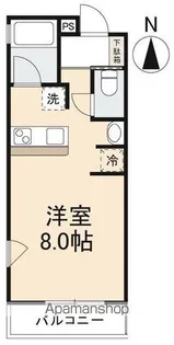 コリドール築地【203号室】の間取り