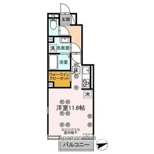BLEU BLANC【107号室】の間取り