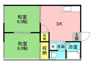 コーポ山田 B【202号室】の間取り