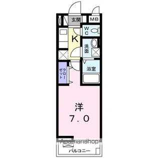 東京都八王子市小門町【アパート】の間取り