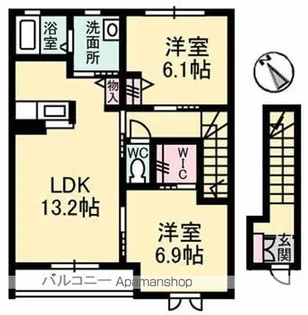 シャーメゾン本郷南 B棟【202号室】の間取り