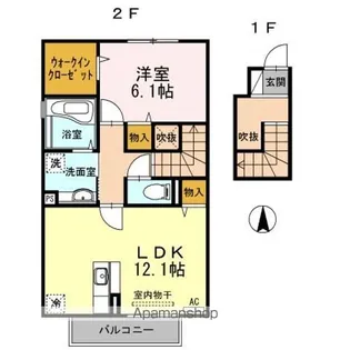 サニーコート宮崎駅東【2階】の間取り