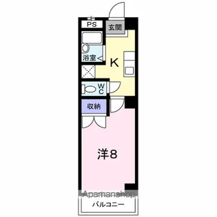 マインズK【5階】の間取り