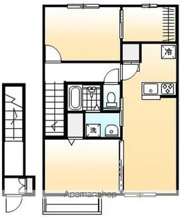 エルメゾン新涯【202号室号室】の間取り