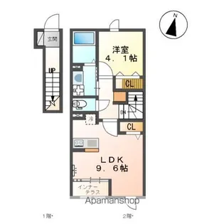 ティエラ・セゾン【2階】の間取り
