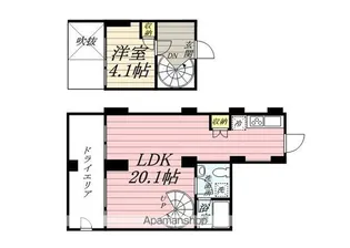 プライムアーバン目黒三田【1階】の間取り