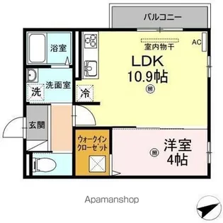 リヴェールC【1階】の間取り
