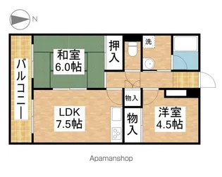 ロイヤル御器所【702号室】の間取り