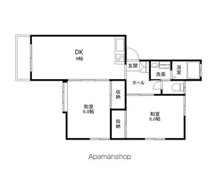ホワイティー沙羅B棟【1階】の間取り
