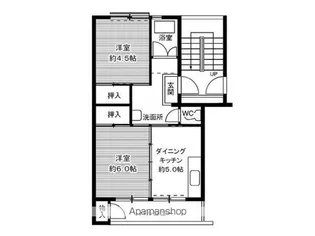ビレッジハウス笹川18号棟【311号室】の間取り