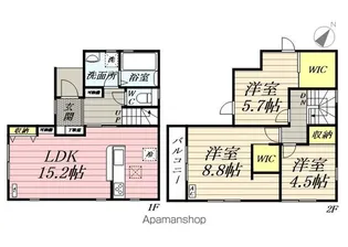 福岡県久留米市津福本町【一戸建】の間取り
