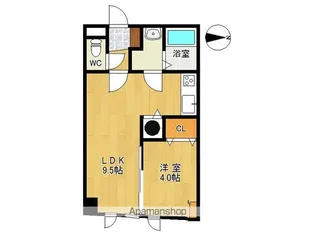 アイビーW【201号室】の間取り