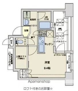 アクタス大手門Ⅱ【10階】の間取り