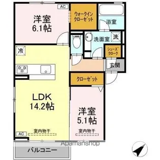 恵比寿の森【2階】の間取り
