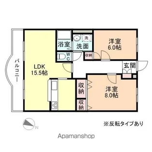 ハートフルマンションポラリス【2階】の間取り