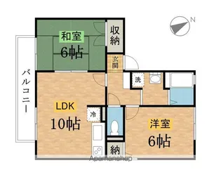 ボナール杉本【2階】の間取り