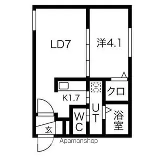エヴァンスコート南3条【5階】の間取り